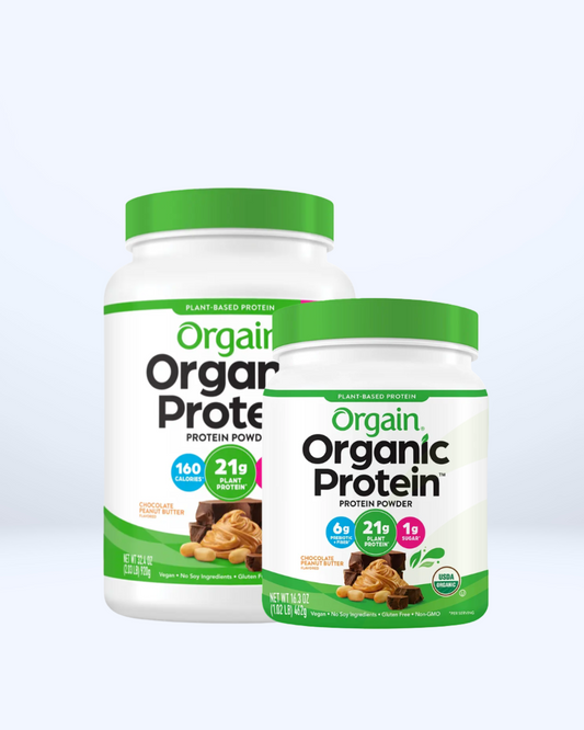 Proteína vegetal en polvo Orgain sabor Chocolate Peanut Butter